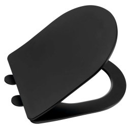 Sapho Paco - Deska sedesowa SoftClose, Slim, czarna PCS1012B