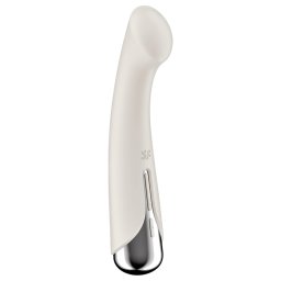Satisfyer - wibrator rotacyjny do punktu G - obracająca się głowica - beżowy
