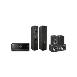 Yamaha MusicCast RX-V4A Czarny, Indiana Line Tesi 5.0 561/761/241 Ciemny dąb