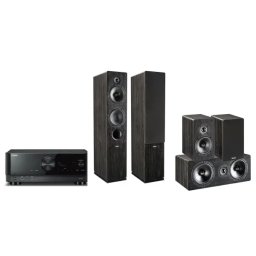 Yamaha MusicCast RX-V4A Czarny, Indiana Line Tesi 5.0 561/761/241 Ciemny dąb