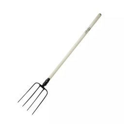 DEDRA 80C016 Widły 4-zębne ogrodowe gospodarcze, trzonek drewniany 130 cm do obornika