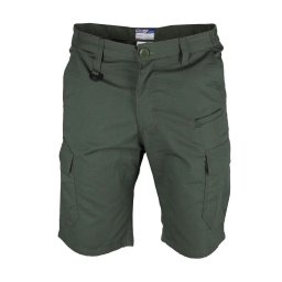 Szorty robocze ripstop+spandex rozm.S, 220g/m2, ciemnozielone