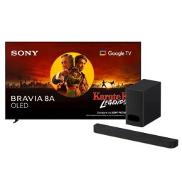 Sony BRAVIA 8A K-65XR8A 65" 4K OLED 120Hz Google TV Dolby Vision Dolby Atmos DTS-X HDMI 2.1 + Soundbar Theater Bar 6