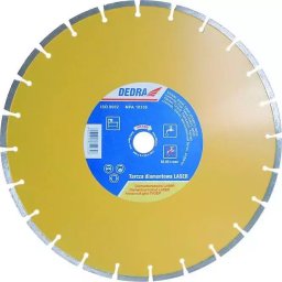 TARCZA DIAMENTOWA LASER DO BETONU, GRANITU, KLINKIERU, ASFALTU DEDRA H1155 180MMX22,2MM