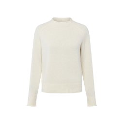 BOSS Orange Damski sweter z dzianiny z wełną i alpaką - Fesperanasy Kobiety biały, XS