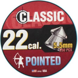 Śrut diabolo Classic Pointed Boxer ostry 5,5 mm, 250 szt.