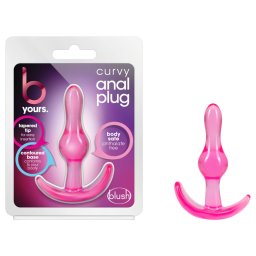 B Yours - korek analny - silikonowy - różowy