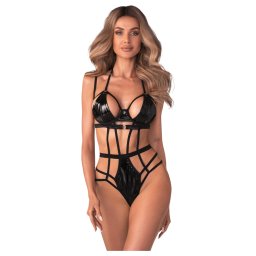 Obsessive Keira - body z paskami - czarne