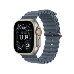 Apple Watch Ultra 3 GPS + Cellular koperta z natural tytanu Szary 49mm Pasek Ocean Granatowy