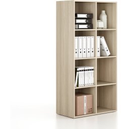 B2B Partner Regał FRAME, dolny, 2 kolumny, 1735 x 872 x 450 mm, dąb naturalny