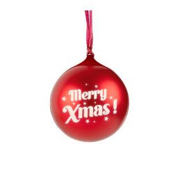 BigBen XMASBALLRED Świecąca bombka świąteczna Czerwona