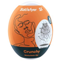 Satisfyer Egg Crunchy - masturbator jajko - silikonowa nakładka - 1 sztuka
