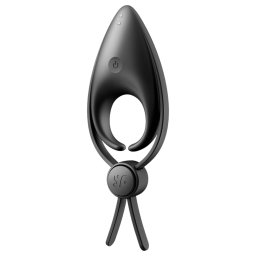 Satisfyer Sniper - pierścień na penisa wibrujący akumulatorowy czarny