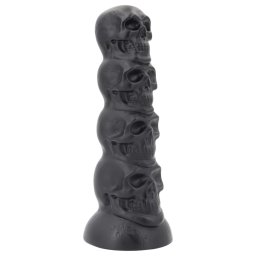 Topped Monster - dildo w kształcie czaszki - 22 cm (czarny)