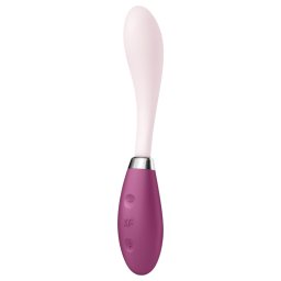 Satisfyer - wibrator do punktu G ładowany USB - silikon różowo-czerwony