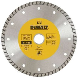 DeWALT Akcesoria - Diamentowa tarcza tnąca do twardych materiałów 180x22,2 mm DT3722