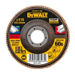 DeWALT Akcesoria - Ściernica lamelkowa, P60, średnica 115 mm DT30611