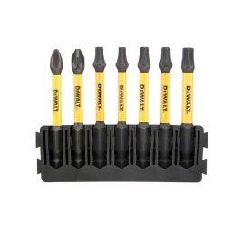 DeWALT Akcesoria - 7-częściowy zestaw przedłużonych bitów DT70820