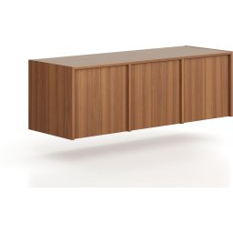 B2B Partner Nadstawka do szaf FRAME, 3x drzwi, 1299 x 450 x 427 mm, PUSH-lock, orzech