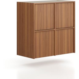 B2B Partner Nadstawka do szaf FRAME, 4x drzwi, 872 x 450 x 854 mm, PUSH-lock, orzech