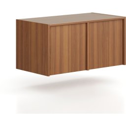 B2B Partner Nadstawka do szaf FRAME, 2x drzwi, 872 x 450 x 427 mm, PUSH-lock, orzech