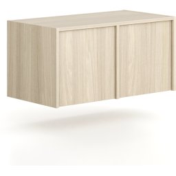 B2B Partner Nadstawka do szaf FRAME, 2x drzwi, 872 x 450 x 427 mm, PUSH-lock, dąb naturalny
