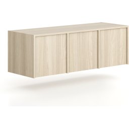 B2B Partner Nadstawka do szaf FRAME, 3x drzwi, 1299 x 450 x 427 mm, PUSH-lock, dąb naturalny