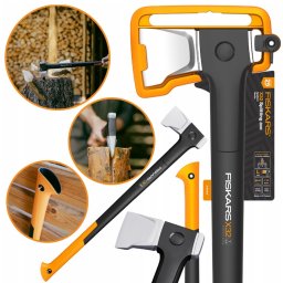 FISKARS X32 SIEKIERA ROZŁUPUJĄCA DO DREWNA Fiskars X32 XXXL 1069108 - OFICJALNY DYSTRYBUTOR - AUTORYZOWANY DEALER FISKARS
