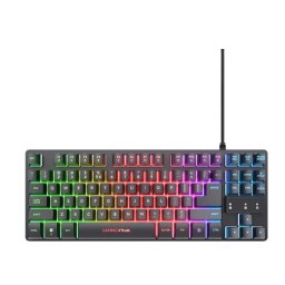 Trust Klawiatura gamingowa podświetlana GTX 833 Thado TKL czarna