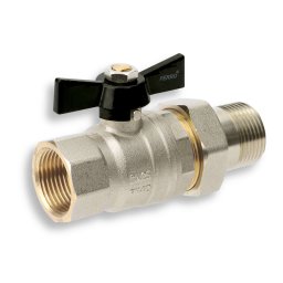 Novaservis - Zawór kulowy z motylkiem i śrubunkiem SM 3/4" KSH2