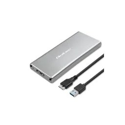 Qoltec 51833 M.2 SSD SATA NGFF USB 3.0 Super speed 5Gb/s Srebrny