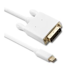 Qoltec 50417 USB 3.1 typ C - DVI 2m Biały