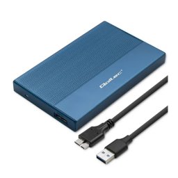 Qoltec 52276 SSD HDD 2.5" SATA USB 3.0 Niebieski