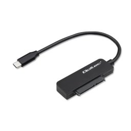Qoltec 52269 SATA Przejściówka na dysk SSD HDD 2.5" USB-C Czarny