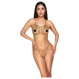 Cottelli - biżuteria na ciało z łańcuszkami - złoty