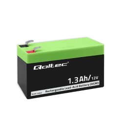 Qoltec 53040 AGM 12V 1.3Ah Bezobsługowy Wydajny LongLife