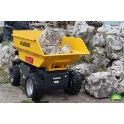 MasterCut AU-ED500 WOZIDŁO TRANSPORTER AKUMULATOROWY BUDOWLANY OGRODOWY TACZKA WYWROTKA ELEKTRYCZNA 48V, 32AH, 500KG