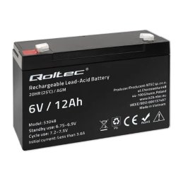 Qoltec 53048 AGM 6V 12Ah