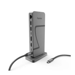 Hama USB4 HDMI USB DP RJ45 Szary