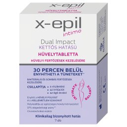 X-Epil Intimo Dual Impact - tabletki dopochwowe - podwójne działanie - 7 sztuk