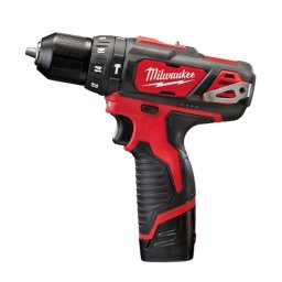 Milwaukee - Akumulatorowa wiertarka udarowa 12V, 2x akumulator 2,0 Ah, ładowarka 4933441940