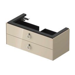 Duravit White Tulip - Szafka pod umywalkę, 98x46x41 cm, 2 szuflady, Taupe WT43520H3H3