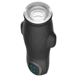 Lonely Anne - masturbator wibrująco-ssący akumulatorowy - czarny