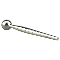 FukR - dilator do penisa metalowy kulkowy 8cm srebrny