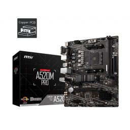 MSI Płyta główna A520M PRO AM4 2DDR4 DP/VGA/HDMI USB 3.2 mATX