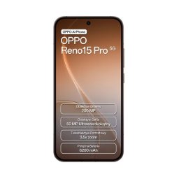 OPPO Reno15 Pro 5G 12/512GB 6,32" 120Hz 200Mpix Brązowy