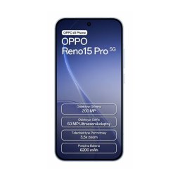 OPPO Reno15 Pro 5G 12/512GB 6,32" 120Hz 200Mpix Niebieski