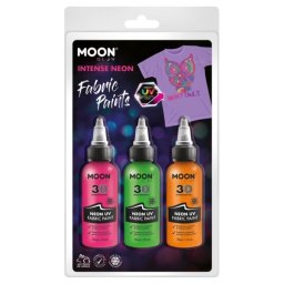Zestaw farb do tkanin 3x30ml Neon UV 38583