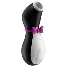 Satisfyer Penguin - stymulator łechtaczki wodoodporny akumulatorowy czarno-biały