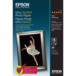 EPSON Carta foto ultra patinata - 300 g/m² - A4 - 15 fogli